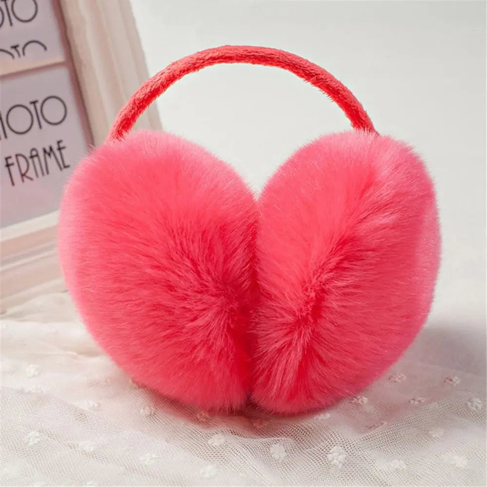 Winter Warm Ear Muffs Women Solid Color Fluffy Earmuffs Women Plush Earmuffs Winter Ear Warmers Soft Casual Ear Muffs Earlap