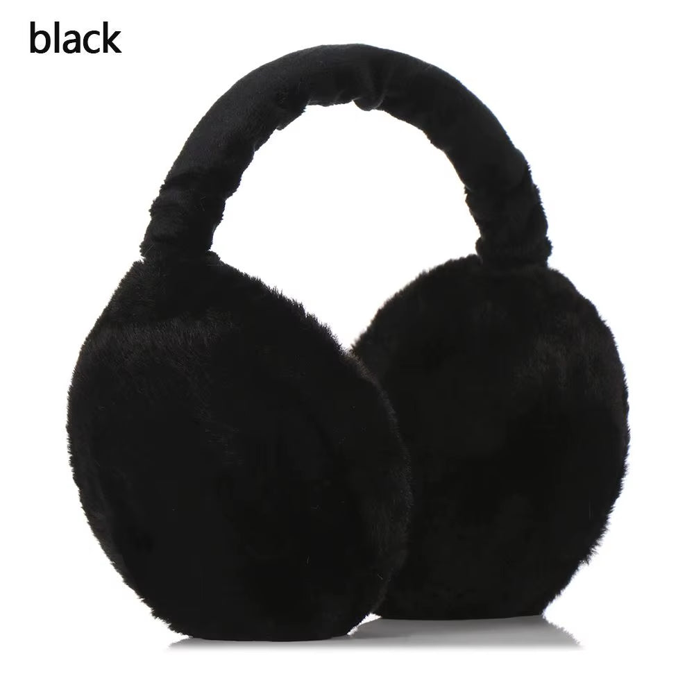 Winter Warm Ear Muffs Women Solid Color Fluffy Earmuffs Women Plush Earmuffs Winter Ear Warmers Soft Casual Ear Muffs Earlap