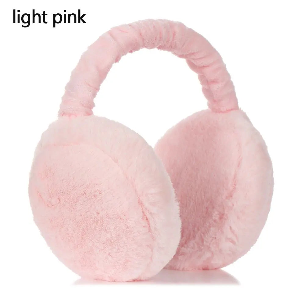 Winter Warm Ear Muffs Women Solid Color Fluffy Earmuffs Women Plush Earmuffs Winter Ear Warmers Soft Casual Ear Muffs Earlap