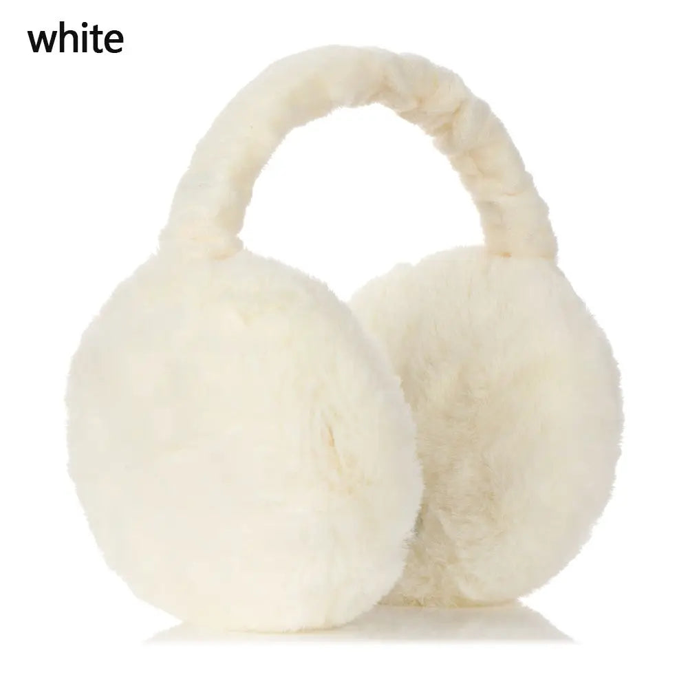 Winter Warm Ear Muffs Women Solid Color Fluffy Earmuffs Women Plush Earmuffs Winter Ear Warmers Soft Casual Ear Muffs Earlap