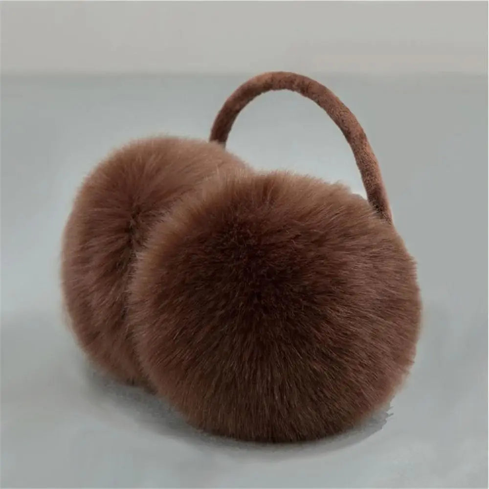 Winter Warm Ear Muffs Women Solid Color Fluffy Earmuffs Women Plush Earmuffs Winter Ear Warmers Soft Casual Ear Muffs Earlap