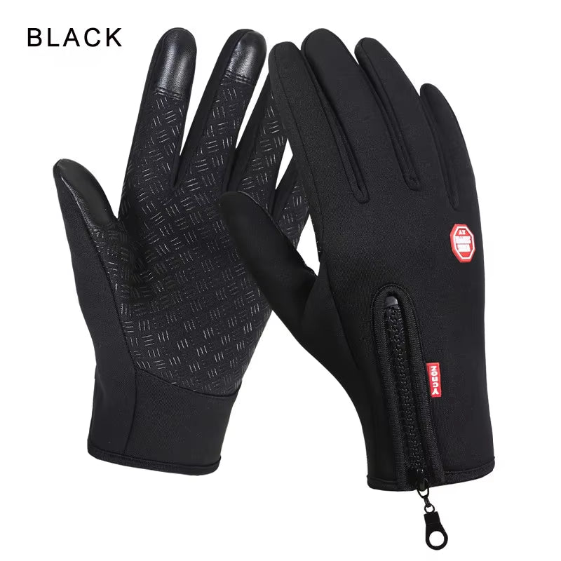New Winter Gloves Men Women Touch Cold Waterproof Motorcycle Cycle Gloves Male Outdoor Sports plus Velvet Warm Running Ski Glove