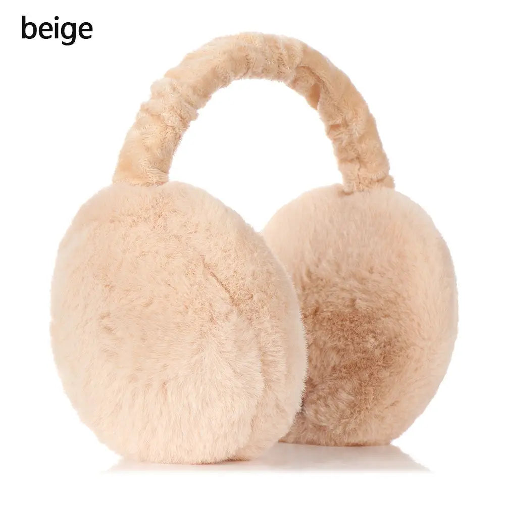 Winter Warm Ear Muffs Women Solid Color Fluffy Earmuffs Women Plush Earmuffs Winter Ear Warmers Soft Casual Ear Muffs Earlap