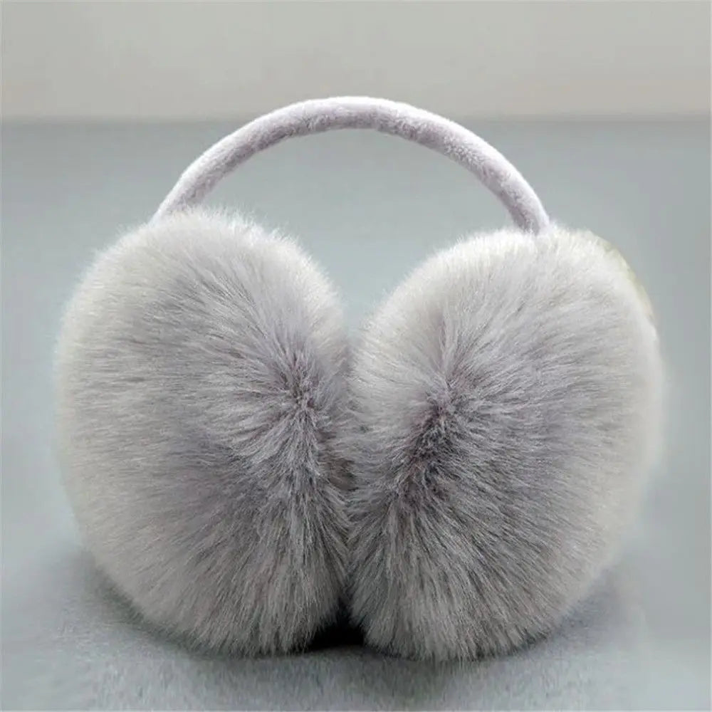 Winter Warm Ear Muffs Women Solid Color Fluffy Earmuffs Women Plush Earmuffs Winter Ear Warmers Soft Casual Ear Muffs Earlap