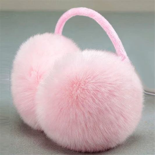 Winter Warm Ear Muffs Women Solid Color Fluffy Earmuffs Women Plush Earmuffs Winter Ear Warmers Soft Casual Ear Muffs Earlap