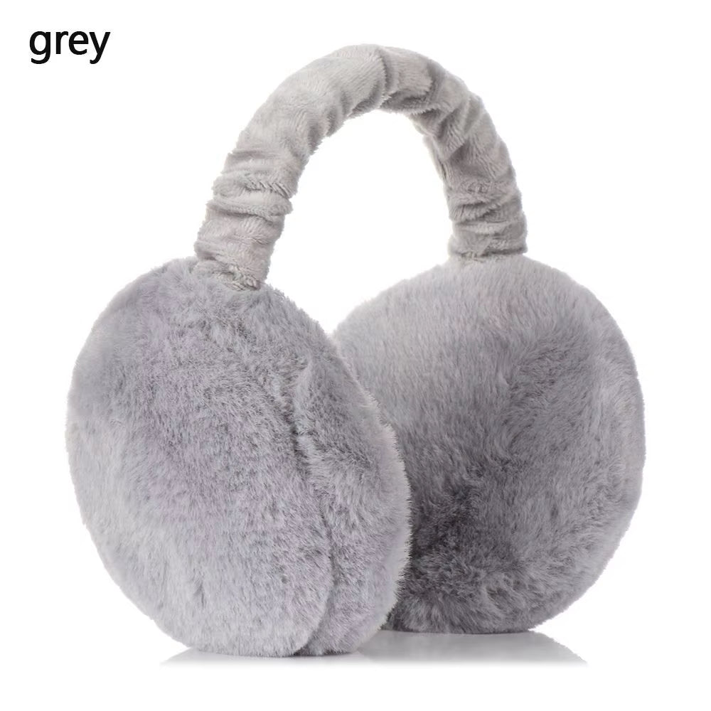 Winter Warm Ear Muffs Women Solid Color Fluffy Earmuffs Women Plush Earmuffs Winter Ear Warmers Soft Casual Ear Muffs Earlap
